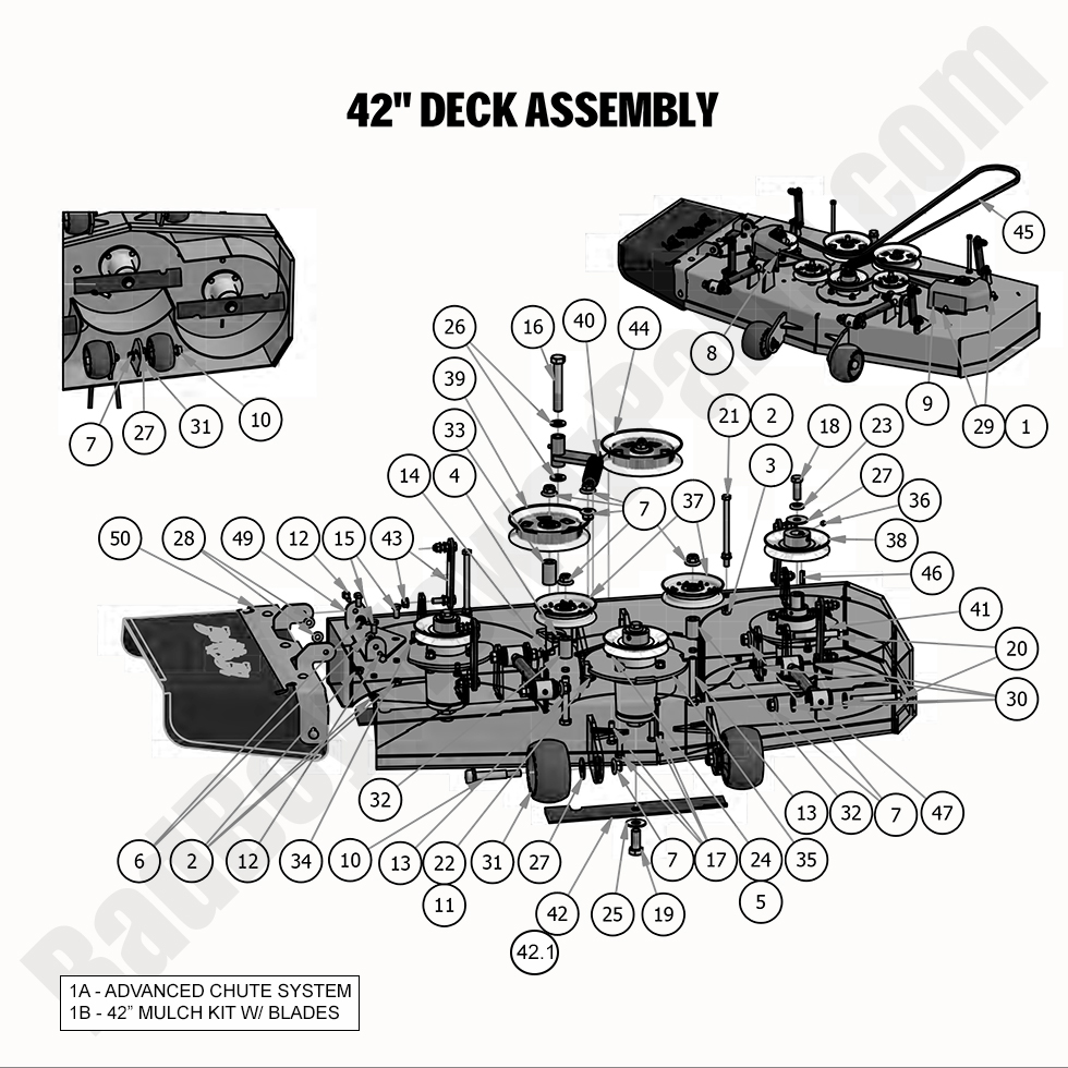 2020 Compact Outlaw 42" Deck Assembly